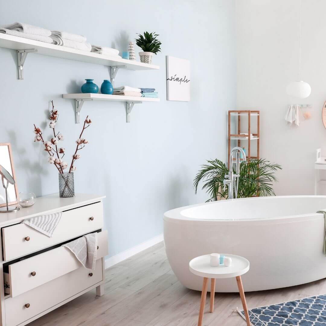 Bathroom accent wall